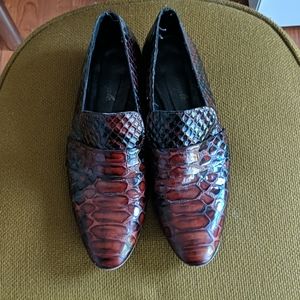Free People Loafers Faux Alligator